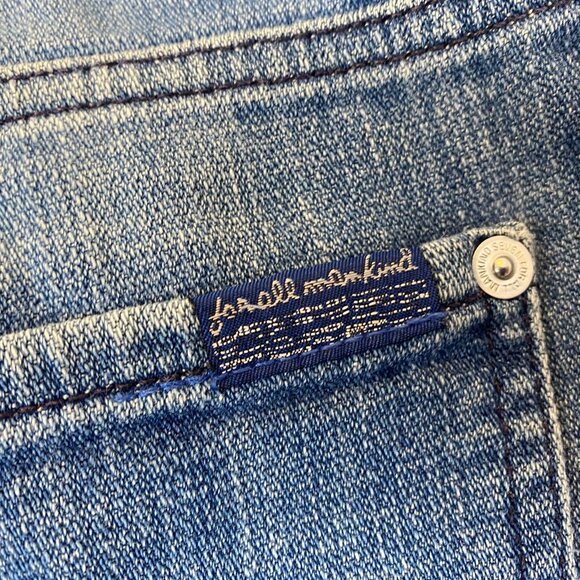 7 For All Mankind Woman's Jeans Size 29 Josefina Skinny Boyfriend Distressed Den - Picture 16 of 16